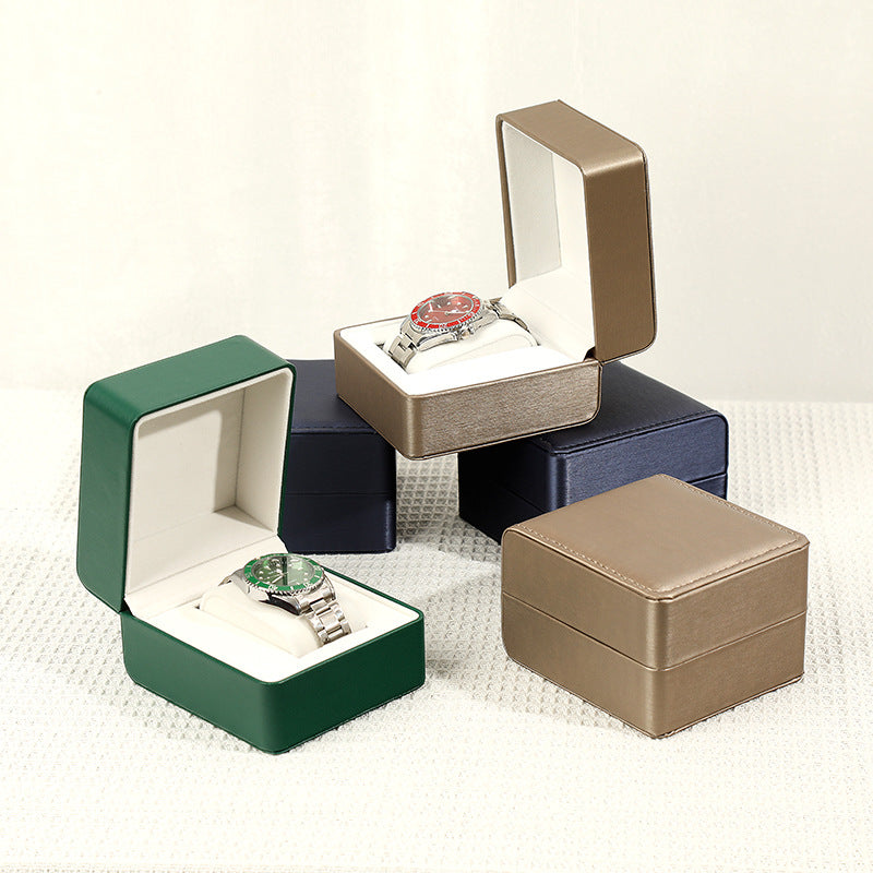 New PU Leather Watch Box High-end Watch Jewelry Packaging Box Storage Display Gift Box